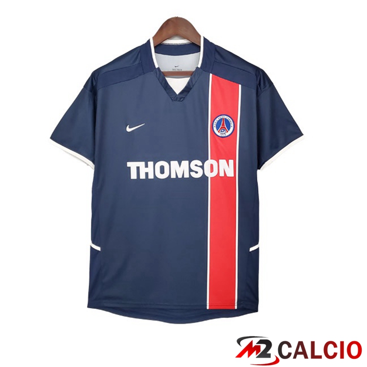 Maglie Calcio Personalizzate,Tute Calcio Squadre,Maglia Nazionale Italiana Calcio | Maglie Calcio Paris PSG Retro Prima Blu Reale 2002-2003