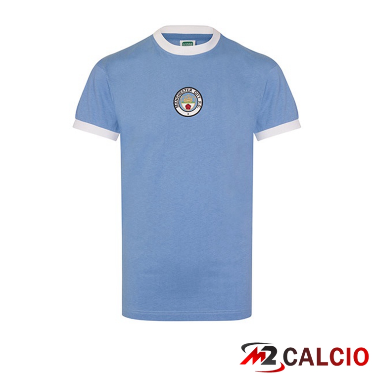 Maglie Calcio Personalizzate,Tute Calcio Squadre,Maglia Nazionale Italiana Calcio | Maglie Calcio Manchester City Retro Prima Blu 1972