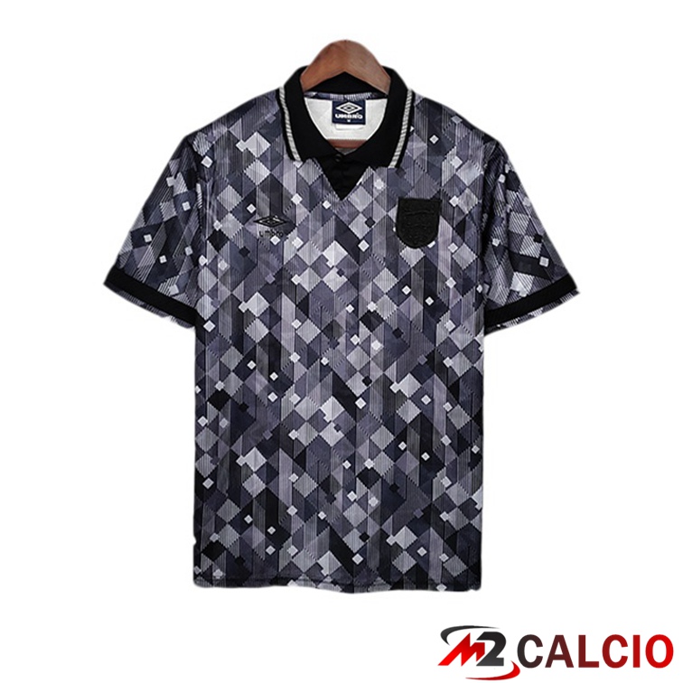 Maglie Calcio Personalizzate,Tute Calcio Squadre,Maglia Nazionale Italiana Calcio | Maglie Calcio Inghilterra Retro Seconda Nero 1990
