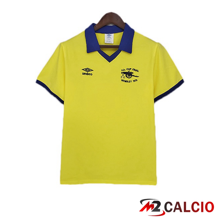 Maglie Calcio Personalizzate,Tute Calcio Squadre,Maglia Nazionale Italiana Calcio | Maglie Calcio FC Arsenal Retro Seconda Giallo 1971-1979