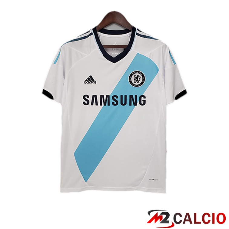 Maglie Calcio Personalizzate,Tute Calcio Squadre,Maglia Nazionale Italiana Calcio | Maglie Calcio FC Chelsea Retro Seconda Bianco 2012-2013