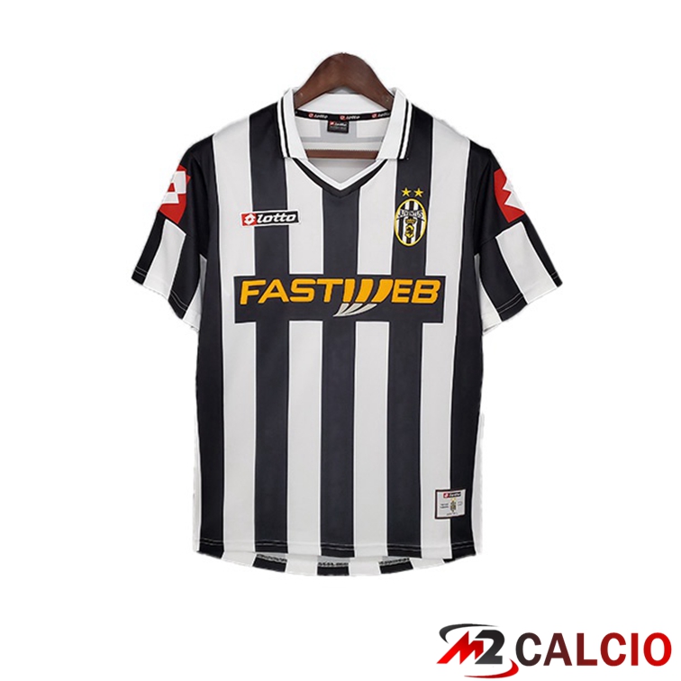 Maglie Calcio Personalizzate,Tute Calcio Squadre,Maglia Nazionale Italiana Calcio | Maglie Calcio Juventus Retro Prima Nero Bianco 2001-2002
