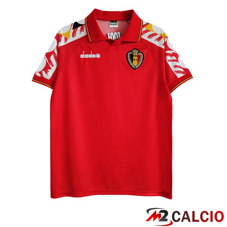 Maglie Calcio Belgio Retro Retro Prima Rosso 1995