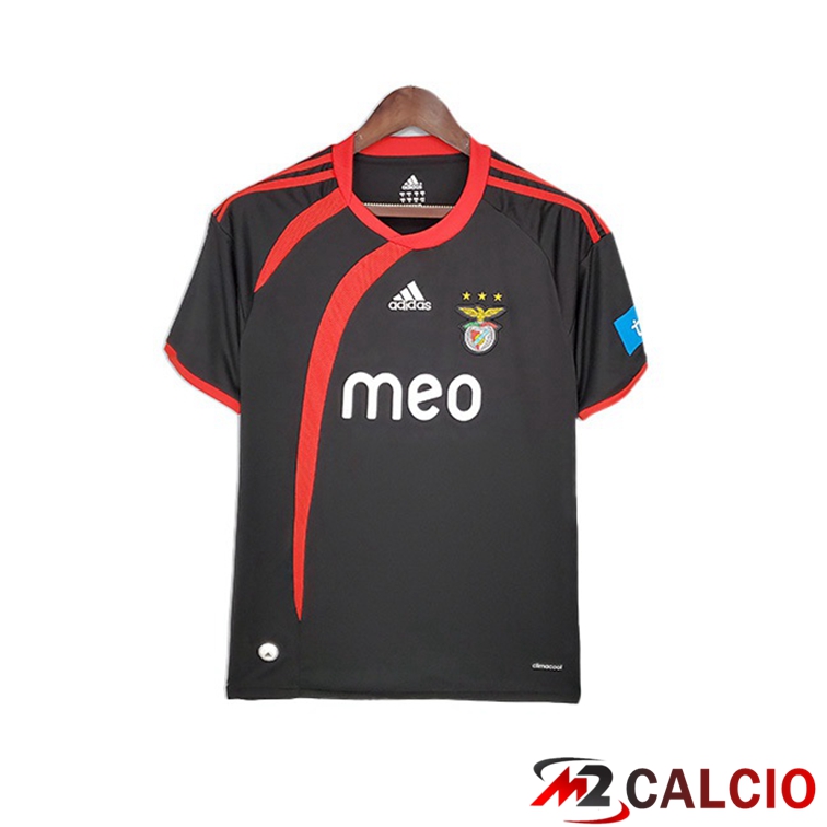 Maglie Calcio Personalizzate,Tute Calcio Squadre,Maglia Nazionale Italiana Calcio | Maglie Calcio S.L Benfica Retro Seconda Nero 2009-2010