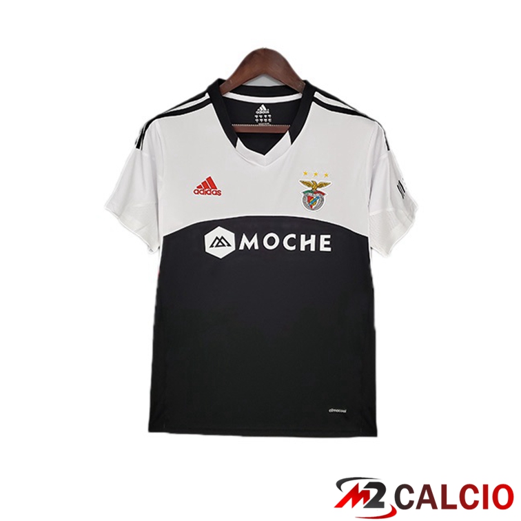 Maglie Calcio Personalizzate,Tute Calcio Squadre,Maglia Nazionale Italiana Calcio | Maglie Calcio S.L Benfica Retro Seconda Bianco Nero 2013-2014