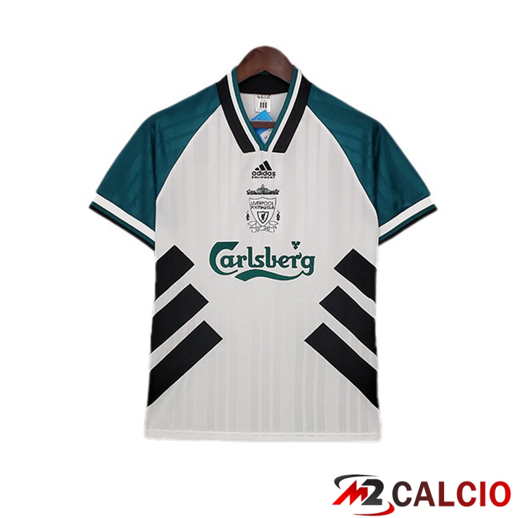 Maglie Calcio Personalizzate,Tute Calcio Squadre,Maglia Nazionale Italiana Calcio | Maglie Calcio FC Liverpool Retro Seconda Bianco 1993-1995