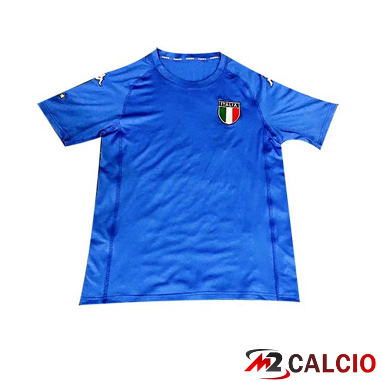 Maglie Calcio Personalizzate,Tute Calcio Squadre,Maglia Nazionale Italiana Calcio | Maglie Calcio Coppa del Mondo Italia Retro Prima Blu 2002