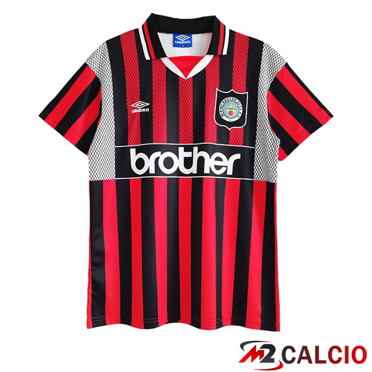 Maglie Calcio Personalizzate,Tute Calcio Squadre,Maglia Nazionale Italiana Calcio | Maglie Calcio Manchester City Retro Seconda Rosso 1994-1996