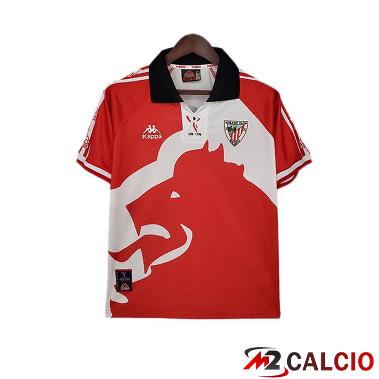 Maglie Calcio Personalizzate,Tute Calcio Squadre,Maglia Nazionale Italiana Calcio | Maglie Calcio Athletic Bilbao Retro Prima Rosso 1997-1998