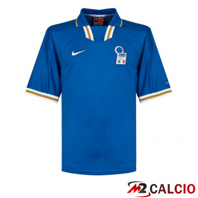 Maglie Calcio Personalizzate,Tute Calcio Squadre,Maglia Nazionale Italiana Calcio | Maglie Calcio Italia Retro Prima Blu 1996