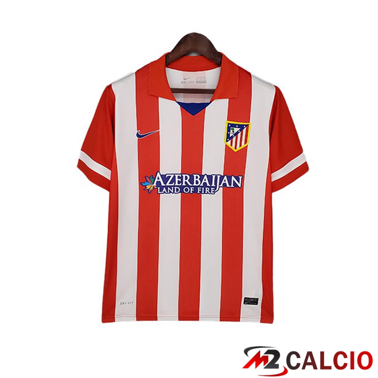 Maglie Calcio Personalizzate,Tute Calcio Squadre,Maglia Nazionale Italiana Calcio | Maglie Calcio Atletico Madrid Retro Prima Rosso Bianco 2013-2014