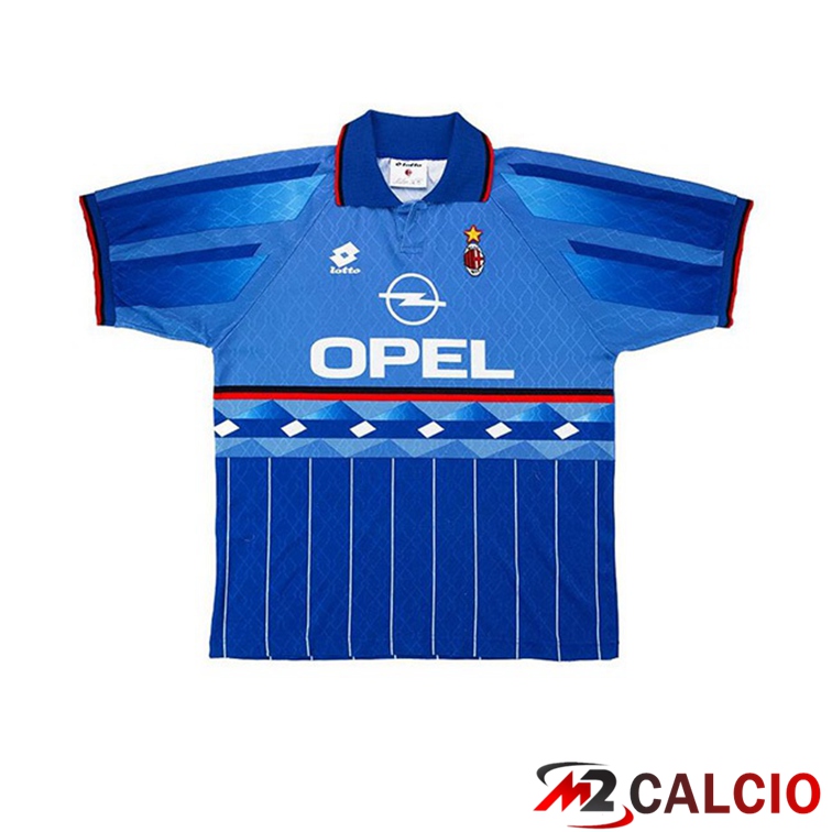 Maglie Calcio Personalizzate,Tute Calcio Squadre,Maglia Nazionale Italiana Calcio | Maglie Calcio AC Milan Quatrieme Retro Blu 1995-1996