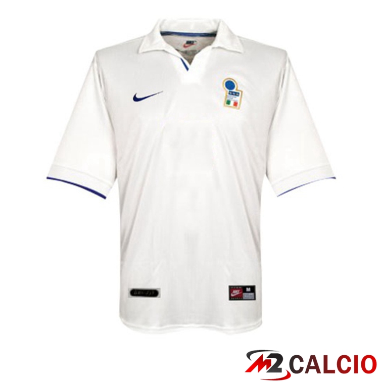 Maglie Calcio Personalizzate,Tute Calcio Squadre,Maglia Nazionale Italiana Calcio | Maglie Calcio Coppa del Mondo Italia Retro Seconda Bianco 1998