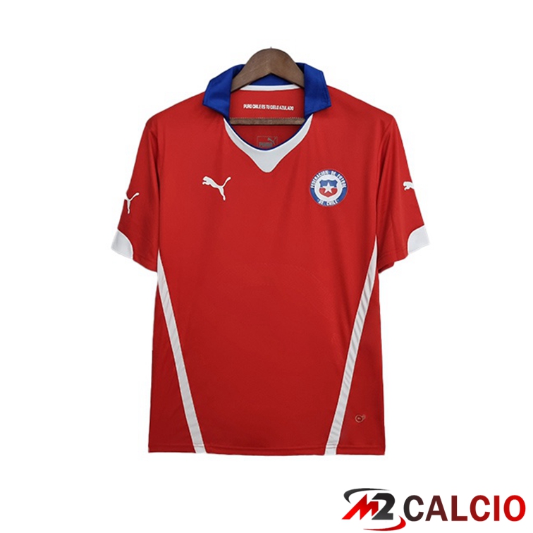 Maglie Calcio Personalizzate,Tute Calcio Squadre,Maglia Nazionale Italiana Calcio | Maglia Cile Retro Prima Rosso 2014