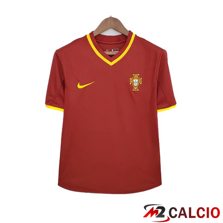 Maglie Calcio Personalizzate,Tute Calcio Squadre,Maglia Nazionale Italiana Calcio | Maglia Portogallo Retro Prima Rosso 2000