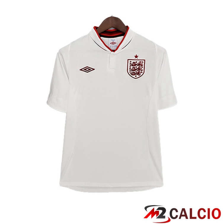 Maglie Calcio Personalizzate,Tute Calcio Squadre,Maglia Nazionale Italiana Calcio | Maglia Inghilterra Retro Prima Bianco 2012