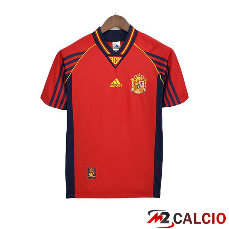 Maglie Calcio Personalizzate,Tute Calcio Squadre,Maglia Nazionale Italiana Calcio | Maglia Spagna Retro Prima Rosso 1998