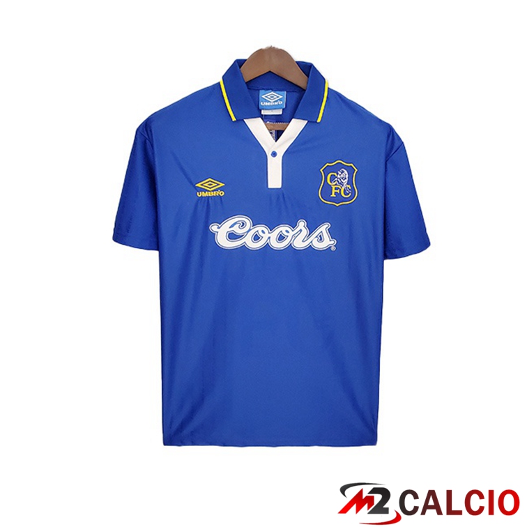 Maglie Calcio Personalizzate,Tute Calcio Squadre,Maglia Nazionale Italiana Calcio | Maglia FC Chelsea Retro Prima Blu 1995-1997