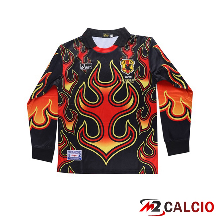 Maglie Calcio Personalizzate,Tute Calcio Squadre,Maglia Nazionale Italiana Calcio | Maglie Calcio Coppa del Mondo Giappone Goalkeeper Retro Nero 1998