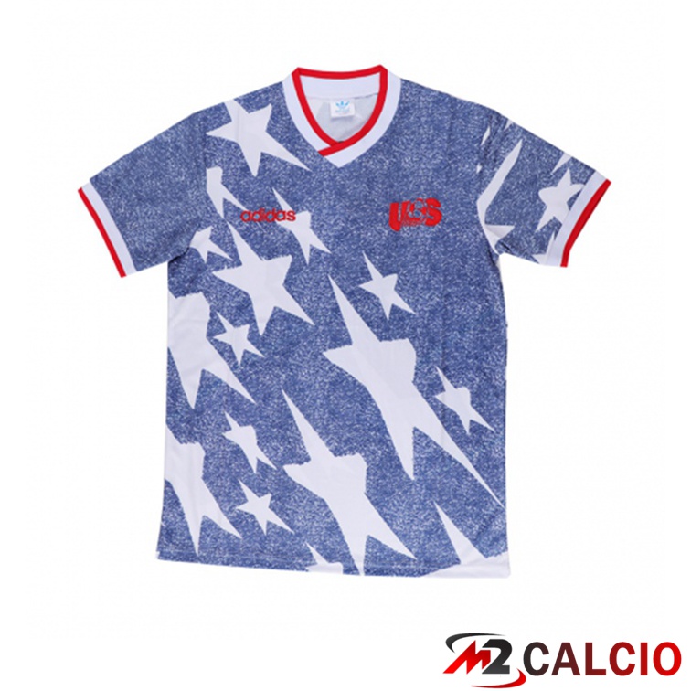 Maglie Calcio Coppa del Mondo USA Retro Seconda Blu 1994