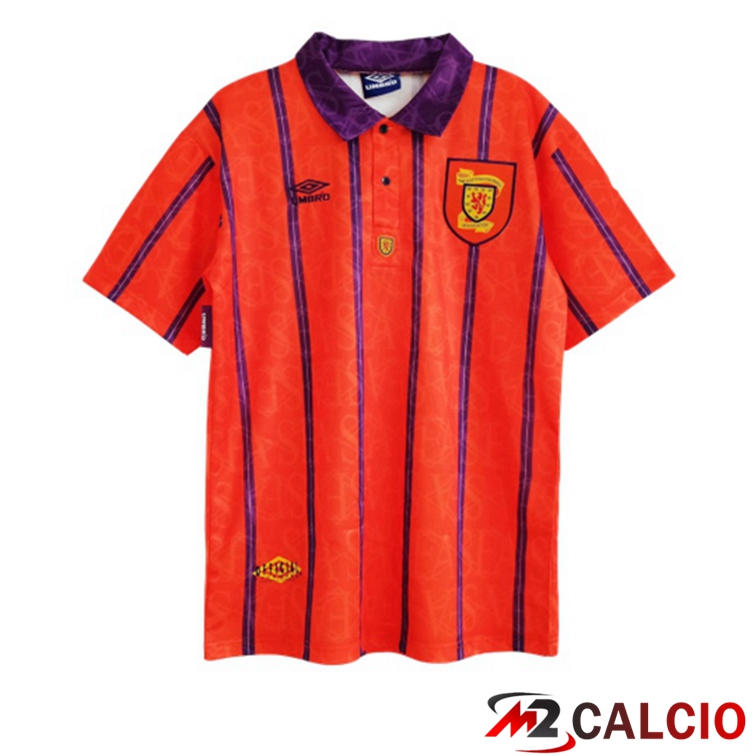 Maglie Calcio Personalizzate,Tute Calcio Squadre,Maglia Nazionale Italiana Calcio | Maglie Calcio Scozia Retro Seconda Rosso 1993-1995
