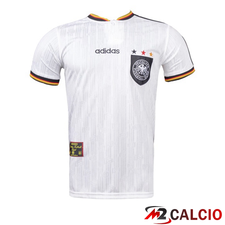 Maglie Calcio Personalizzate,Tute Calcio Squadre,Maglia Nazionale Italiana Calcio | Maglie Calcio Germania Retro Prima Bianco 1996