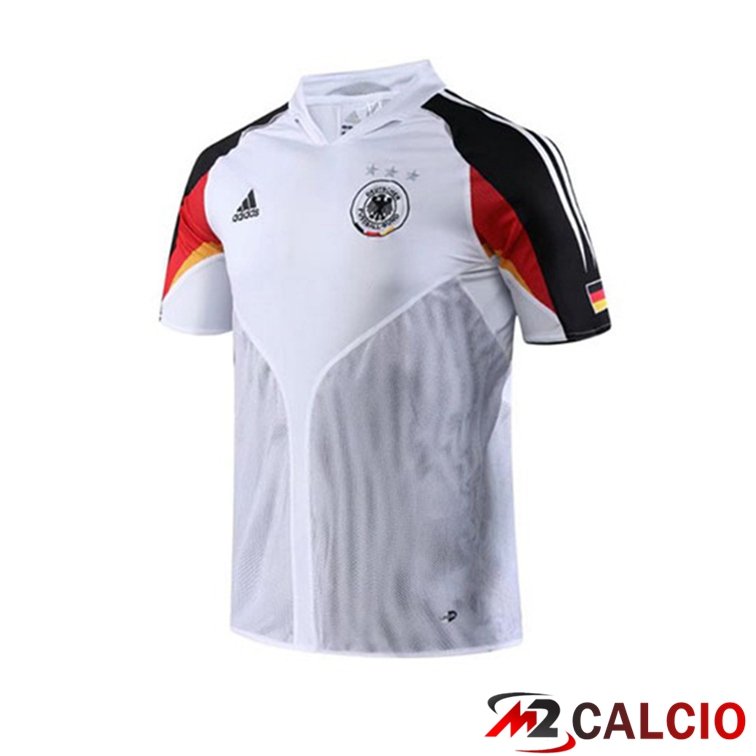 Maglie Calcio Personalizzate,Tute Calcio Squadre,Maglia Nazionale Italiana Calcio | Maglie Calcio Germania Retro Prima Bianco 2004
