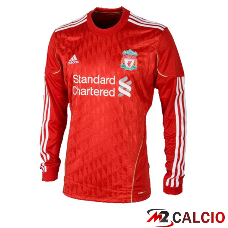 Maglie Calcio Personalizzate,Tute Calcio Squadre,Maglia Nazionale Italiana Calcio | Maglie Calcio FC Liverpool Retro Prima Manica Lunga Rosso 2011-2012
