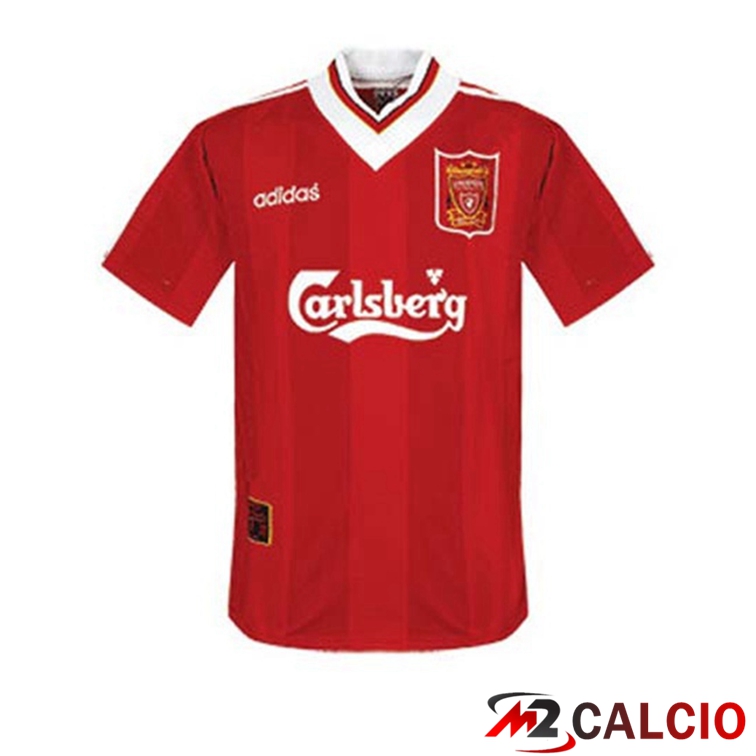 Maglie Calcio Personalizzate,Tute Calcio Squadre,Maglia Nazionale Italiana Calcio | Maglie Calcio FC Liverpool Retro Prima Rosso 1995-1996