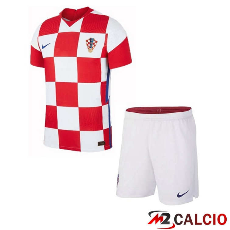 Maglie Calcio Personalizzate,Tute Calcio Squadre,Maglia Nazionale Italiana Calcio | Maglia Nazionale Croazia Bambino Prima 2020/2021