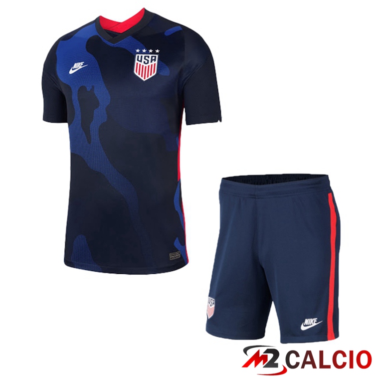 Maglie Calcio Personalizzate,Tute Calcio Squadre,Maglia Nazionale Italiana Calcio | Maglia Nazionale USA Bambino Seconda 2020/2021