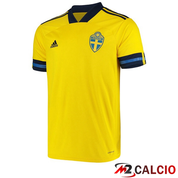 Maglie Calcio Personalizzate,Tute Calcio Squadre,Maglia Nazionale Italiana Calcio | Maglia Nazionale Svezia Prima 2020/2021