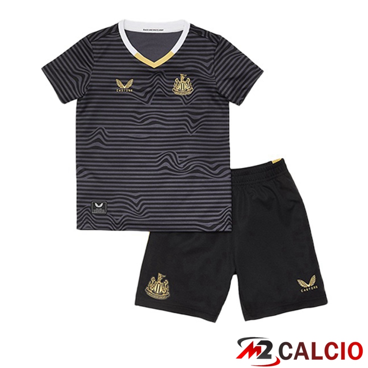 Maglie Calcio Personalizzate,Tute Calcio Squadre,Maglia Nazionale Italiana Calcio | Maglia Newcastle United Bambino Seconda Nero 2021/22