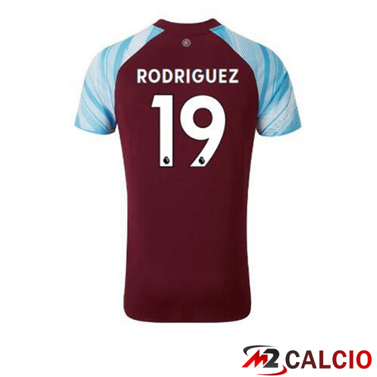 Maglie Calcio Personalizzate,Tute Calcio Squadre,Maglia Nazionale Italiana Calcio | Maglia Burnley (RODRIGUEZ 19) Prima Marron 2021/22