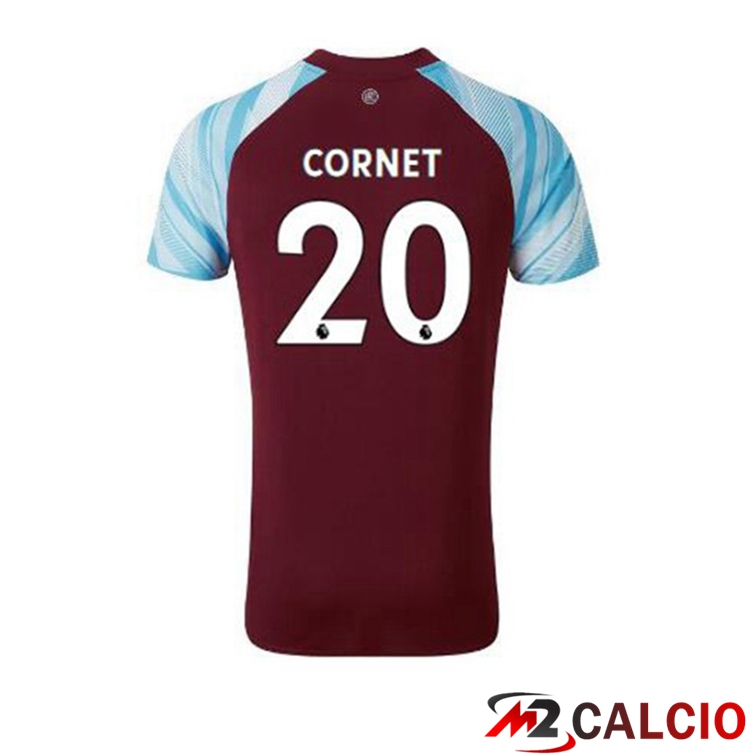 Maglie Calcio Personalizzate,Tute Calcio Squadre,Maglia Nazionale Italiana Calcio | Maglia Burnley (CORNET 20) Prima Marron 2021/22