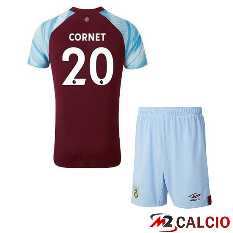 Maglie Calcio Personalizzate,Tute Calcio Squadre,Maglia Nazionale Italiana Calcio | Maglia Burnley (CORNET 20) Bambino Prima Marron 2021/22