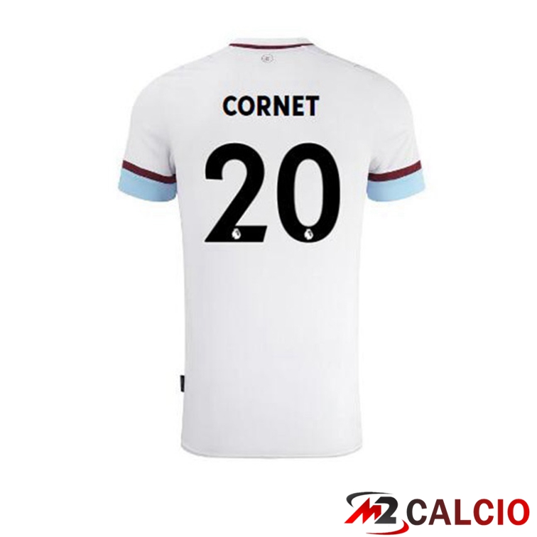 Maglie Calcio Personalizzate,Tute Calcio Squadre,Maglia Nazionale Italiana Calcio | Maglia Burnley (CORNET 20) Seconda Bianco Marron 2021/22