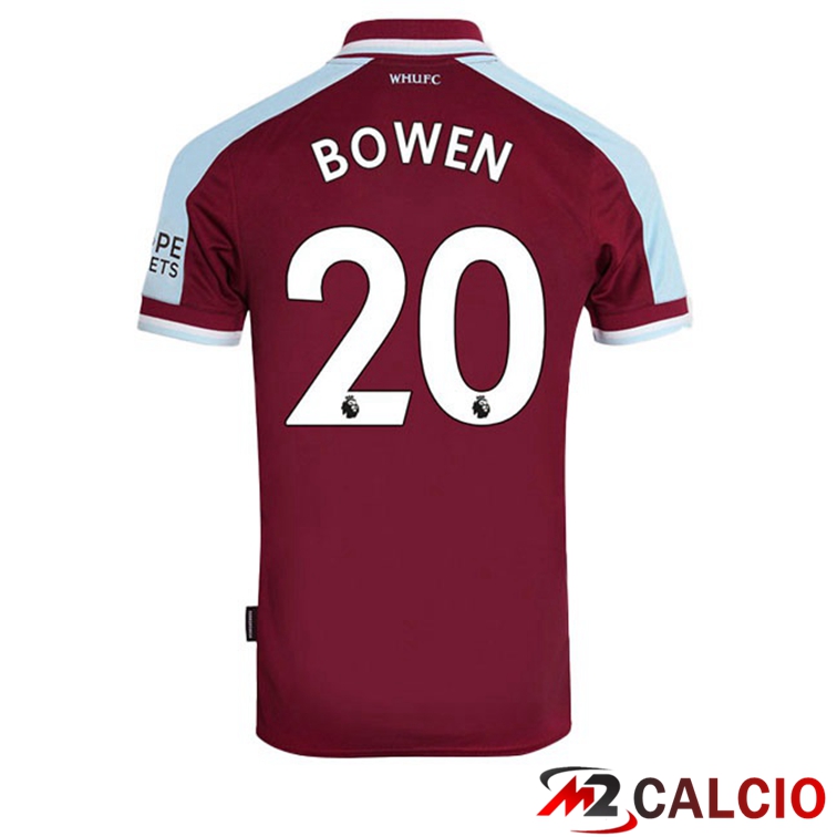 Maglie Calcio Personalizzate,Tute Calcio Squadre,Maglia Nazionale Italiana Calcio | Maglia West Ham United (BOWEN 20) Prima Rosso 2021/22
