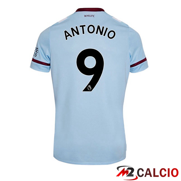 Maglie Calcio Personalizzate,Tute Calcio Squadre,Maglia Nazionale Italiana Calcio | Maglia West Ham United (ANTONIO 9) Seconda Blu 2021/22